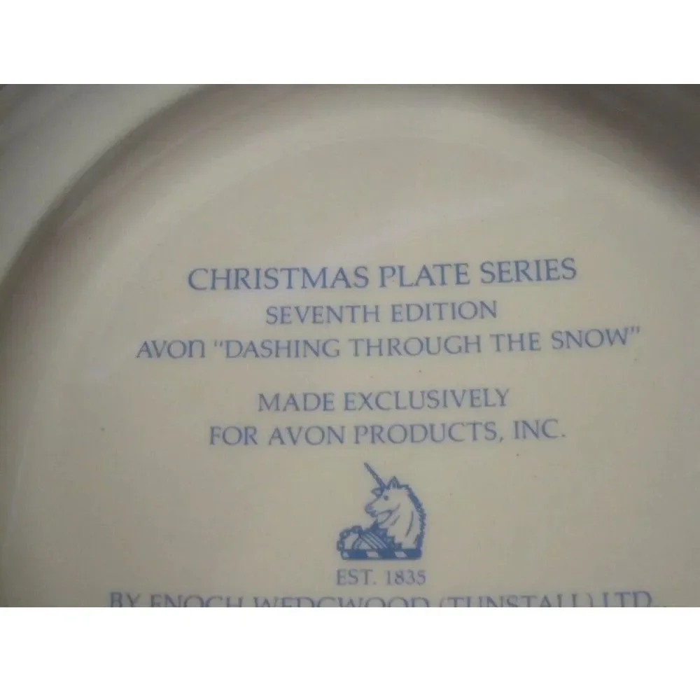 Christmas 1979 Dashing Through The Snow Avon‎ Products